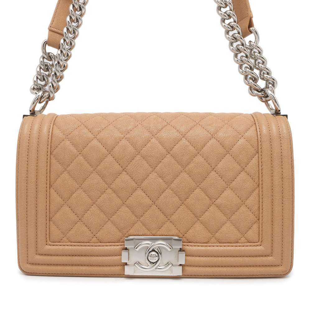 Chanel Boy Chanel Caviar Skin Chain Shoulder Bag